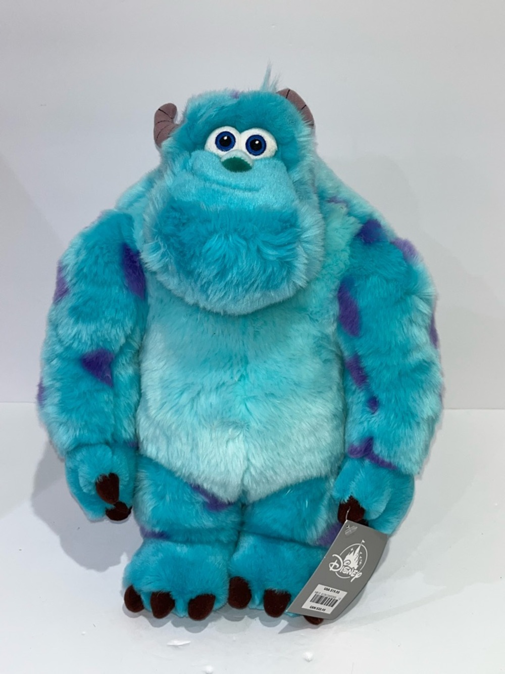 Disney Sulley Plush - Teal with Purple Spots